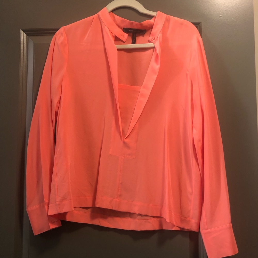 BCBG Pink Medium Blouse
